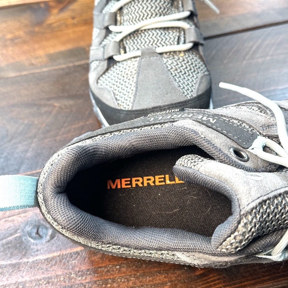Merrell Alverstone Storm Gray Hiking Shoes UNISEX Womens‎ Size 11 Mens 9.5 NWOT - Picture 4 of 12